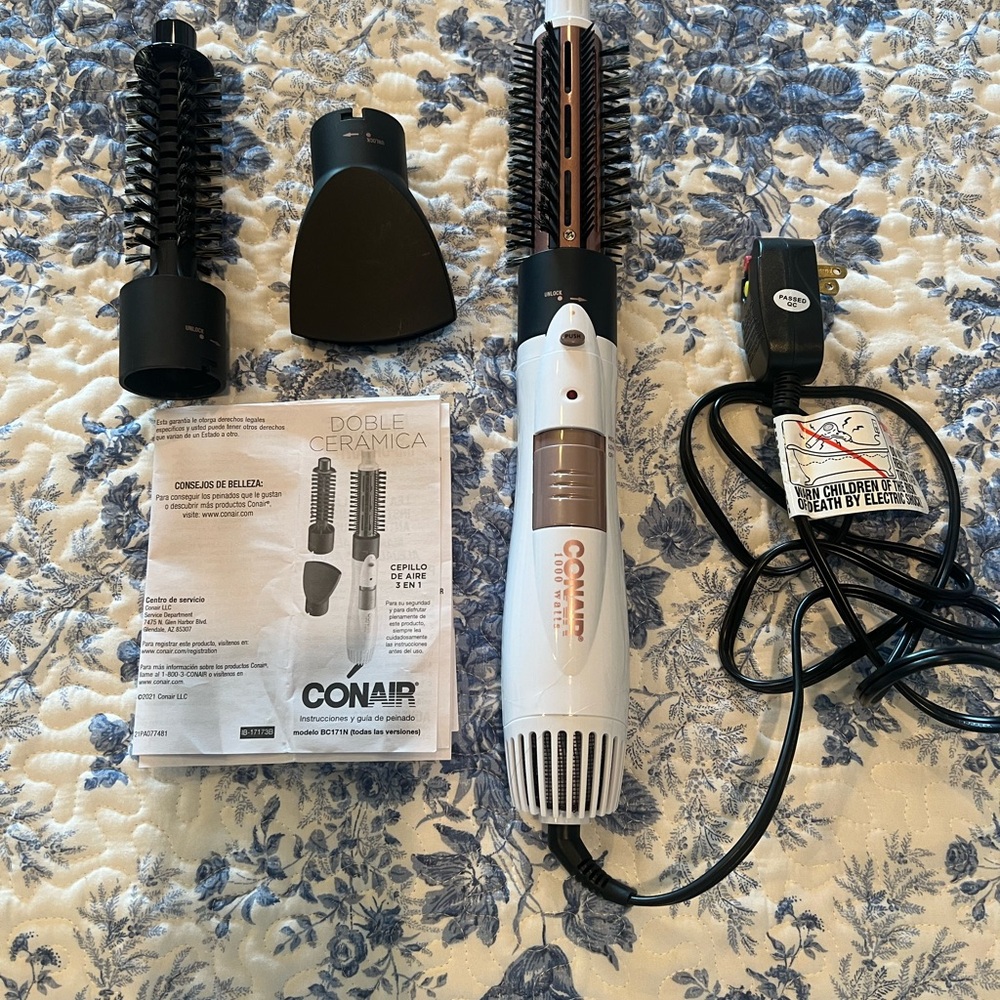 Conair Double Ceramic White Hair Styler with Attachments - Picture 2 of 5